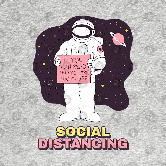 Social Distancing, Astronaut by Bluzzkar